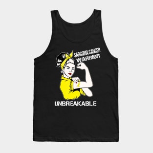 Sarcoma Cancer Warrior Unbreakable Tank Top